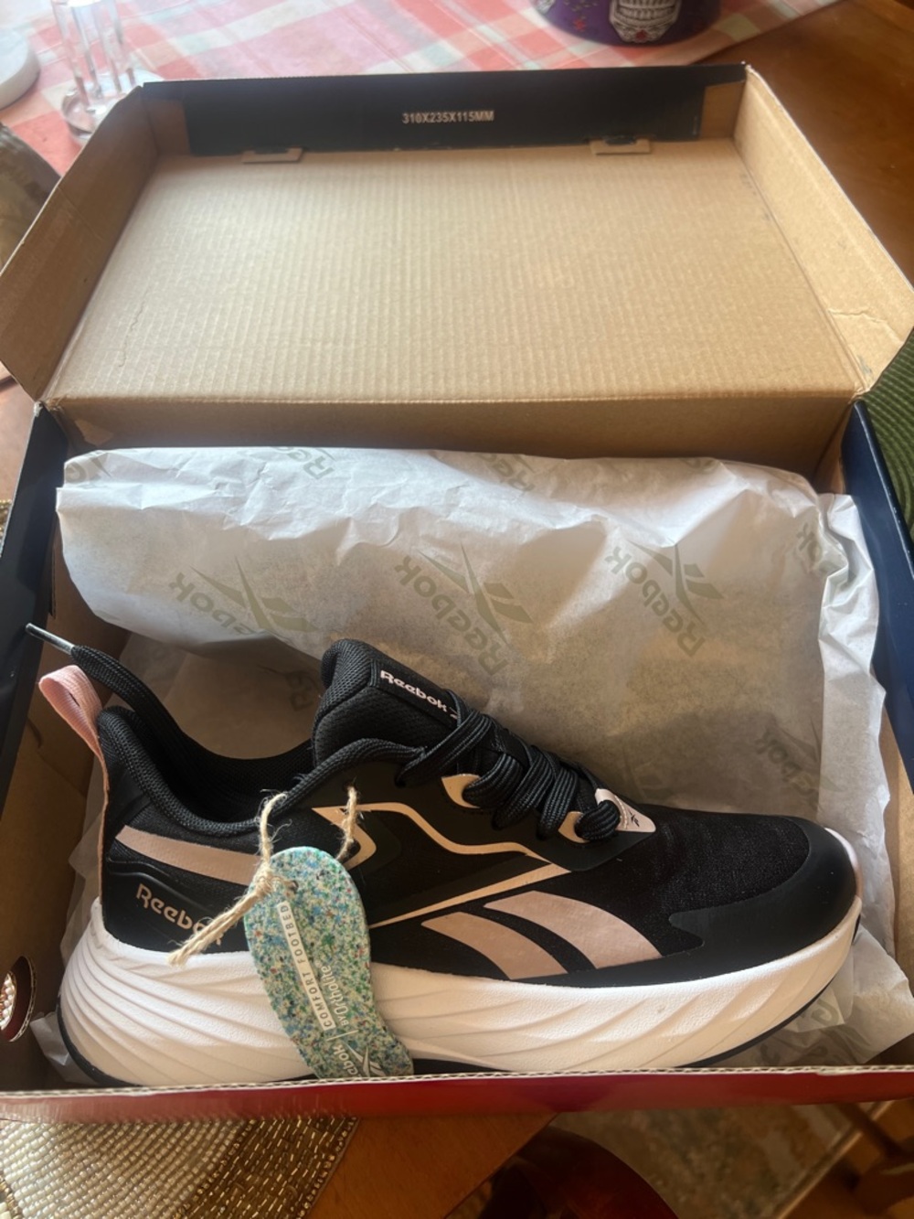 Reebok Black and cream Women's Athletic Sneakers